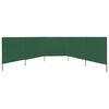 vidaXL Paravent 5 panneaux Tissu 600 x 160 cm Vert