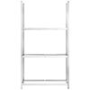 vidaXL Porte-pneus &agrave; 3 niveaux 4 pcs Argent&eacute; 110x40x200 cm Acier