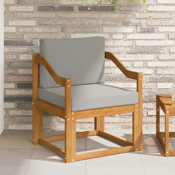 vidaXL Canap&eacute; d&rsquo;ext&eacute;rieur Bois d'acacia massif et polyester