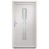 vidaXL Porte d'entr&eacute;e blanc 98x190 cm PVC