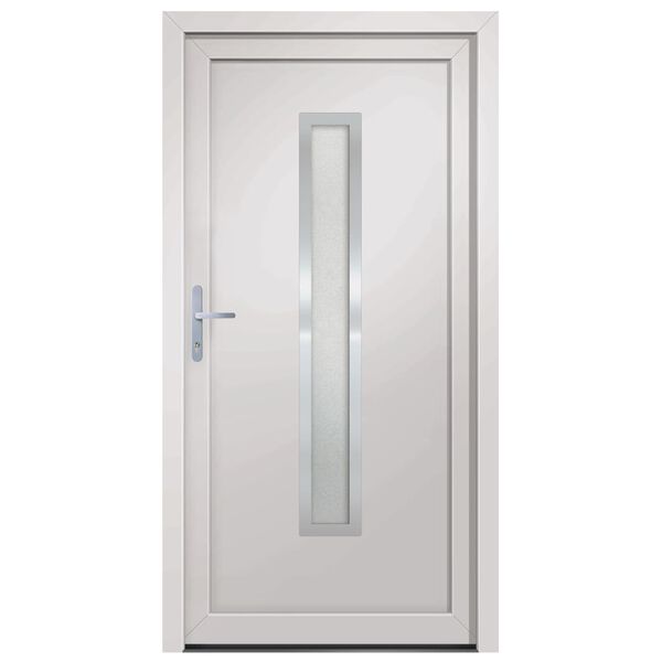 vidaXL Porte d'entr&eacute;e blanc 98x190 cm PVC