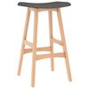 vidaXL Tabourets de bar lot de 2 gris fonc&eacute; tissu