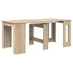 vidaXL Table &agrave; d&icirc;ner 180 x 85 x 75 cm Bois d'ing&eacute;nierie Ch&ecirc;ne Sonoma