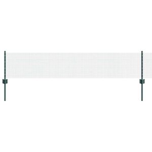 vidaXL Cl&ocirc;ture en fil soud&eacute; avec poteaux 10 x 0,4 m Vert Maille
