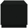 vidaXL Table basse noir 102x50x44 cm bois d'ingénierie