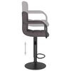vidaXL Tabourets de bar lot de 2 taupe tissu