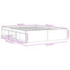 vidaXL Cadre de lit sans matelas sonoma gris 160x200 cm