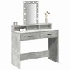 vidaXL Table de Toilette Gris 100 x 41 x 140 cm Bois d'ing&eacute;nierie