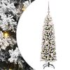 vidaXL Sapin de No&euml;l artificiel Vert 120 cm PVC et acier et plastique