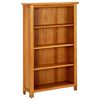 vidaXL Biblioth&egrave;que &agrave; 4 niveaux 70x22x110 cm Bois de ch&ecirc;ne massif