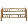 vidaXL Rack &agrave; chaussures avec &eacute;tag&egrave;re Naturel 68 x 28 x 30 cm Bambou