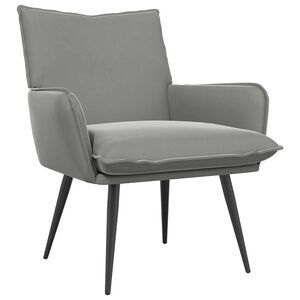 vidaXL Fauteuil Gris clair Velours