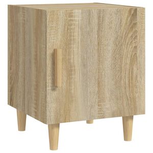vidaXL Table de chevet Ch&ecirc;ne sonoma Bois d'ing&eacute;nierie