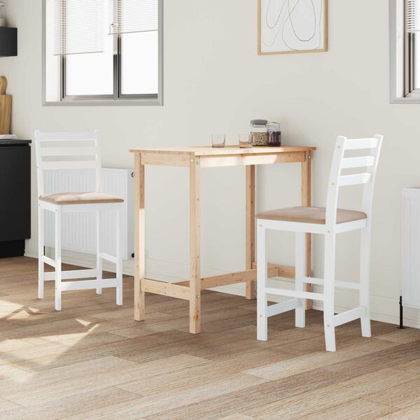 vidaXL Chaises de salle &agrave; manger 2 pcs Blanc 40 x 47,5 x 99,5 cm
