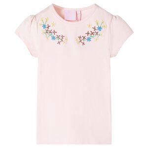T-shirt pour enfants rose p&acirc;le 116