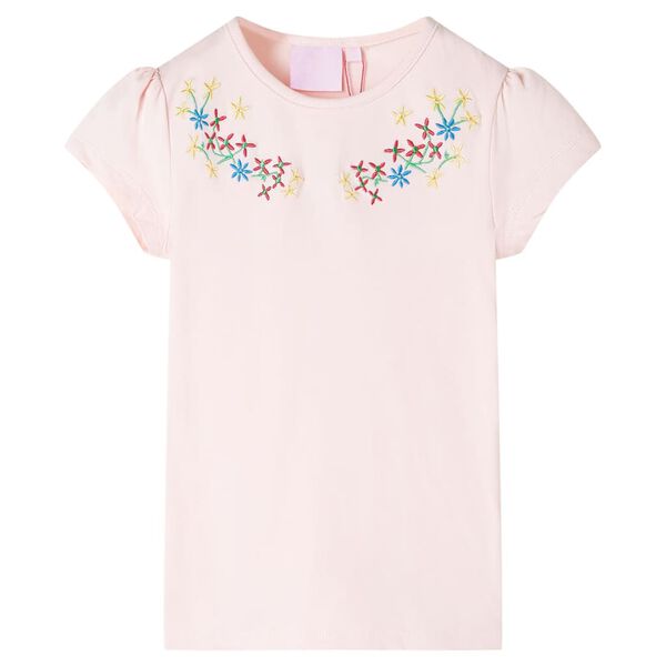T-shirt pour enfants rose p&acirc;le 116