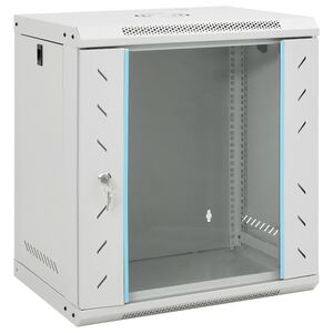 vidaXL Coffret de r&eacute;seau mural 12U 19" IP20 53x40x60 cm