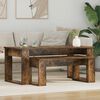 vidaXL Ensemble de tables basses 2 pcs Ch&ecirc;ne fum&eacute; Bois d'ing&eacute;nierie