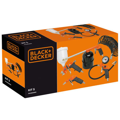 BLACK+DECKER Accessoires à air 5 pcs 0,5 L