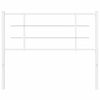 vidaXL Tête de lit métal blanc 100 cm