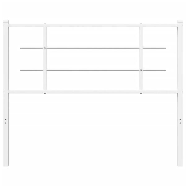 vidaXL Tête de lit métal blanc 100 cm