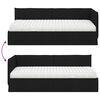 vidaXL Cadre de lit d'angle avec matelas 2 pcs Vert Velours