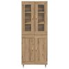 vidaXL Haut Armoire 2 pcs Ch&ecirc;ne artisanal Bois d'ing&eacute;nierie