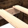 vidaXL Cadre de lit sans matelas ch&ecirc;ne fum&eacute; 75x190cm bois d'ing&eacute;nierie