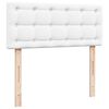 vidaXL Sommier &agrave; lattes de lit avec matelas blanc 120x190cm similicuir