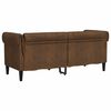vidaXL Canapé Marron 182,5 x 74,5 x 74,5 cm Polyester