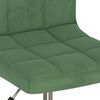 vidaXL Chaises pivotantes &agrave; manger lot de 4 vert fonc&eacute; velours