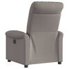 vidaXL Fauteuil inclinable &eacute;lectrique Taupe Tissu
