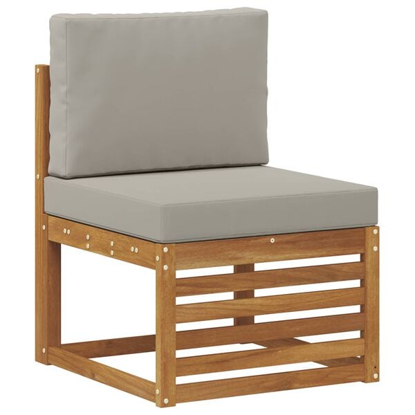 vidaXL Ensembles de canap&eacute;s avec coussin 6 pcs Gris Naturel et Clair