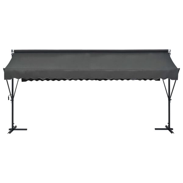 vidaXL Auvent sur pied 500 x 300 cm Anthracite