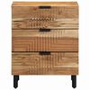 vidaXL Cabinet de chevet Marron 50 x 33 x 62 cm Bois d'acacia massif