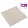 vidaXL Tapis 20 pcs Beige clair 50 x 50 cm 100% Polypropyl&egrave;ne