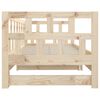 vidaXL Lit coulissant sans matelas bois de pin massif 2x(90x200) cm