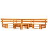 vidaXL Canap&eacute;s de jardin palette 4 pcs bois marron miel
