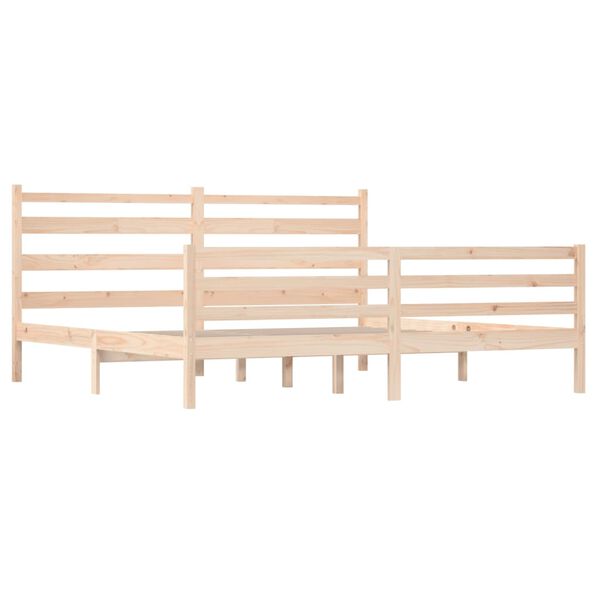 vidaXL Cadre de lit sans matelas bois massif de pin 200x200 cm