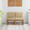 vidaXL 2 Pi&egrave;ce Sofa de milieu ext&eacute;rieur Bois d'Acacia Massif Naturel