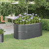 vidaXL Lit surélevé de jardin Acier galvanisé Anthracite