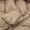 vidaXL Duvet d'&eacute;t&eacute; simple Taupe 200 x 135 cm Microfibre