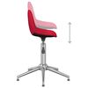 vidaXL Chaise pivotante de bureau Rouge bordeaux Tissu