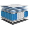 vidaXL Matelas à ressorts ensachés dureté moyenne 120x200 cm