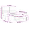 vidaXL Lit &agrave; ressorts avec matelas Gris fonc&eacute; 160 x 200 cm tissu