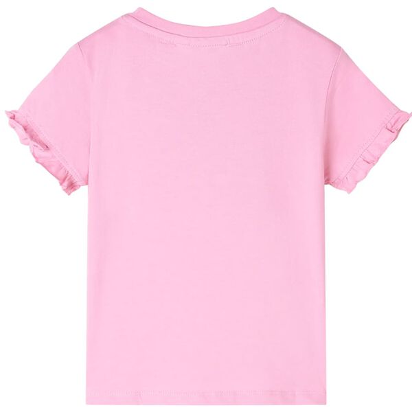 T-shirt enfants &agrave; manches courtes rose vif 104