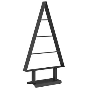vidaXL Arbre de No&euml;l en m&eacute;tal Noir 60 cm Acier