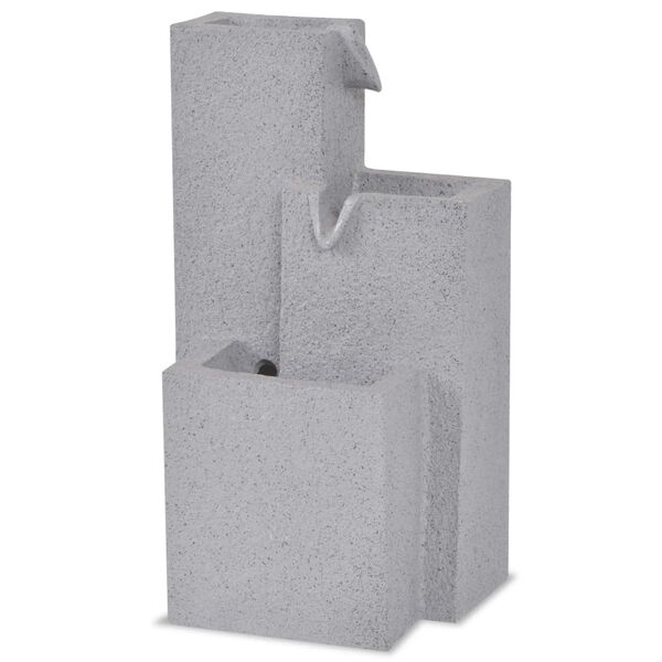 vidaXL Fontaine d'int&eacute;rieur avec lampe LED Polyr&eacute;sine