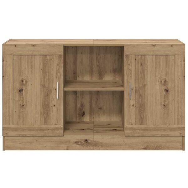 vidaXL Buffet ch&ecirc;ne artisanal 120x30,5x70 cm bois d'ing&eacute;nierie