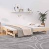 vidaXL Lit coulissant sans matelas 2x(80x200) cm Bois de pin massif